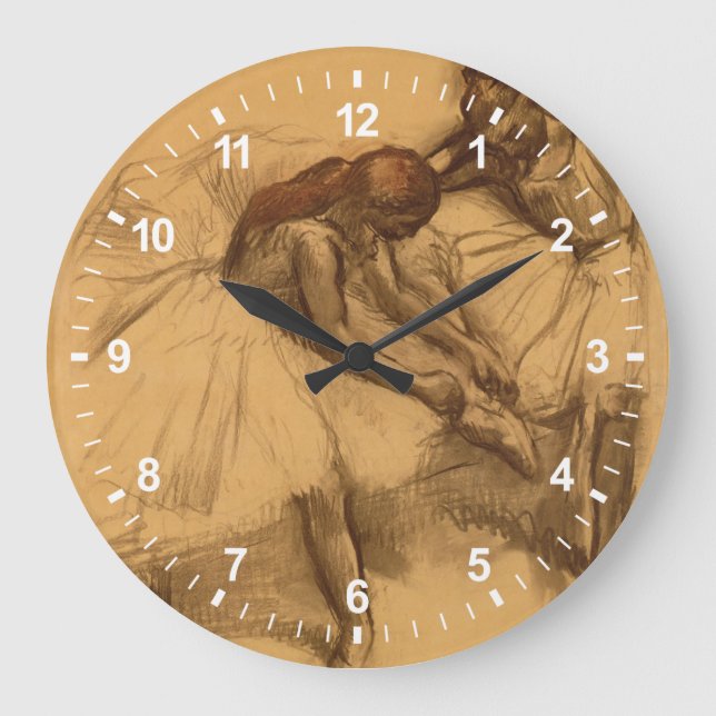 Edgar Degas | Two Dancers Large Clock (Front)