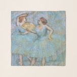 Edgar Degas Two Dancers, pastel blue Scarf<br><div class="desc">Two ballet dancers impressionist pastel painting by Edgar Degas (1834–1917),  a French artist famous for his paintings,  sculptures,  and drawings,  and a prominent representative of the impressionist movement.
Search edgar degas dancers for the set of artworks.</div>