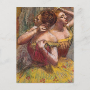 Edgar Degas   Two Dancers Postcard