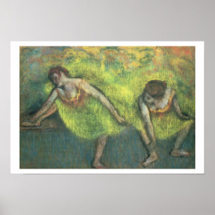 Edgar Degas Two dancers relaxing Poster