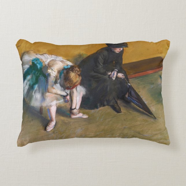 Edgar Degas - Waiting Accent Pillow (Front)