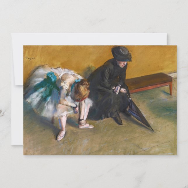 Edgar Degas - Waiting Invitation (Front)