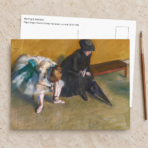Edgar Degas - Waiting Postcard