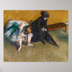 Edgar Degas - Waiting Poster