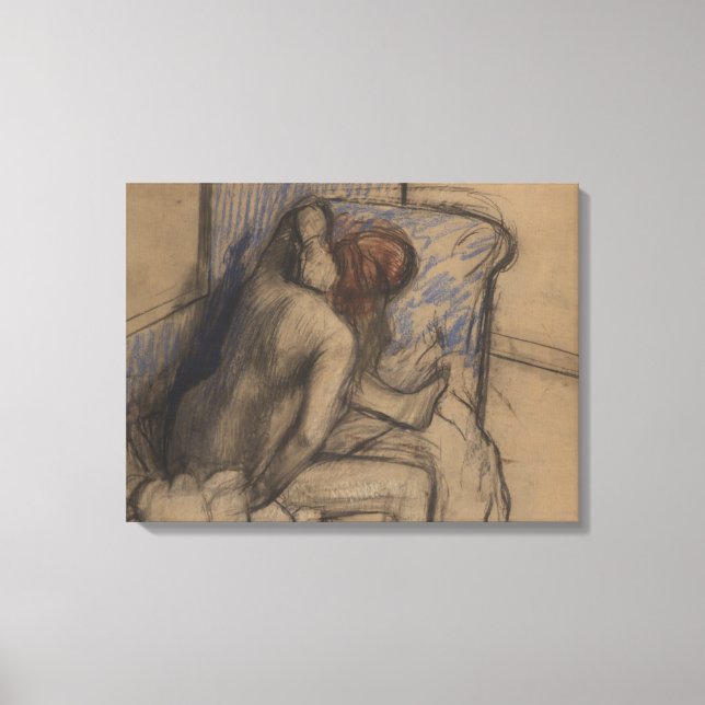 Edgar Degas | Woman Drying Her Hair Canvas Print (Front)