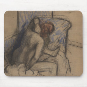 Edgar Degas Woman Drying Her Hair Mouse Pad