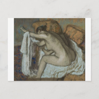 Edgar Degas - Woman Drying Left Arm 1884 Pastel Postcard