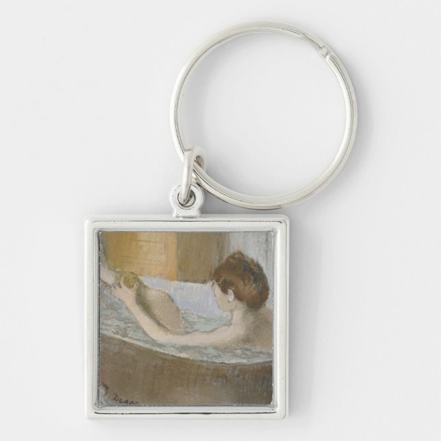 Edgar Degas | Woman in her Bath, Sponging her Leg Keychain (Front)