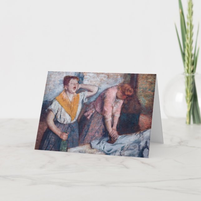 Edgar Degas - Women Ironing Card (Front)