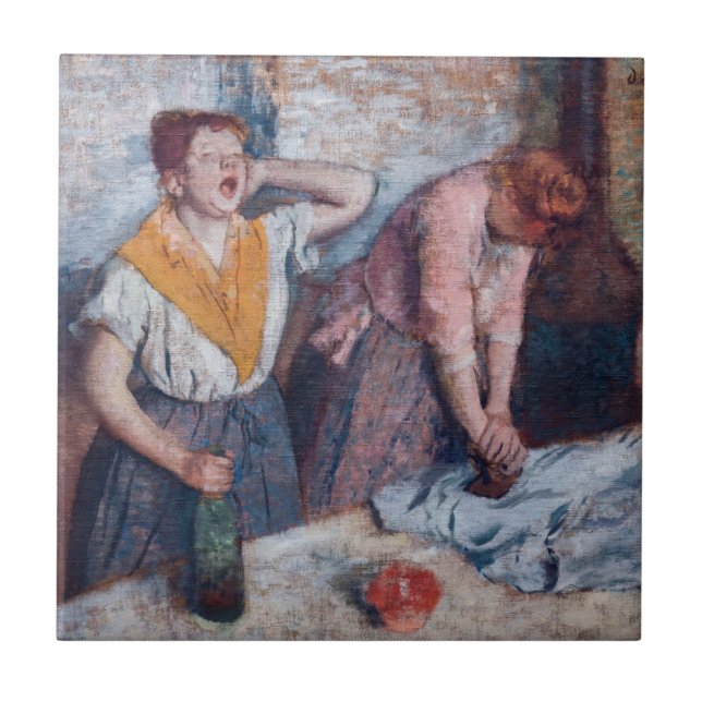 Edgar Degas - Women Ironing Ceramic Tile (Front)
