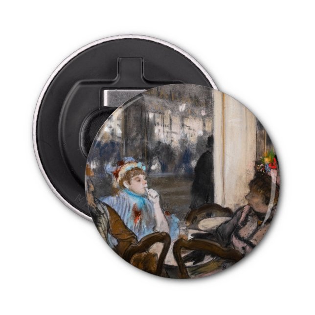 Edgar Degas - Women on a Cafe Terrace in Evening Bottle Opener (Front)