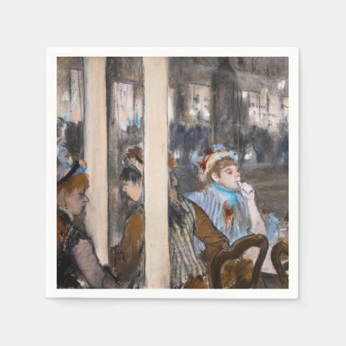 Edgar Degas _ Women on a Cafe Terrace in Evening Napkins