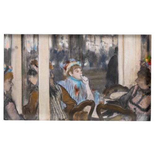 Edgar Degas _ Women on a Cafe Terrace in Evening Place Card Holder