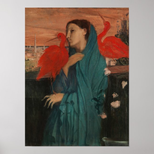 Edgar Degas | Young Woman with Ibis Poster (Front)
