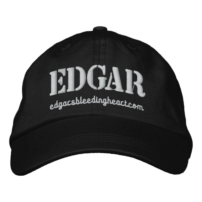 Edgar Embroidered Baseball Hat (Front)
