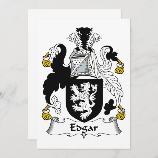 Edgar Family Crest (Front/Back)