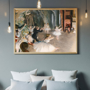 Edgar High-Resolution 'The Rehearsal Onstage 1874 Poster