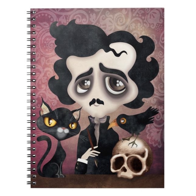 Edgar Poet Spiral Notebook (Front)