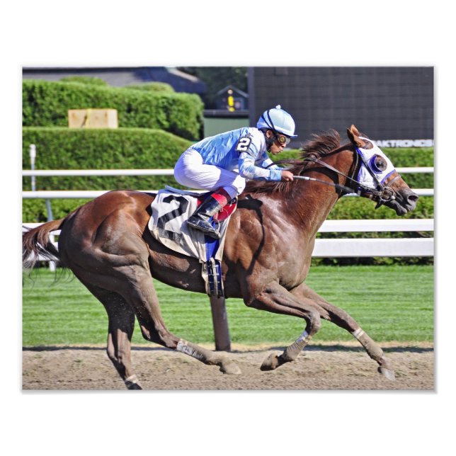 Edgar Prado- Derby winning Jockey Photo Print (Front)