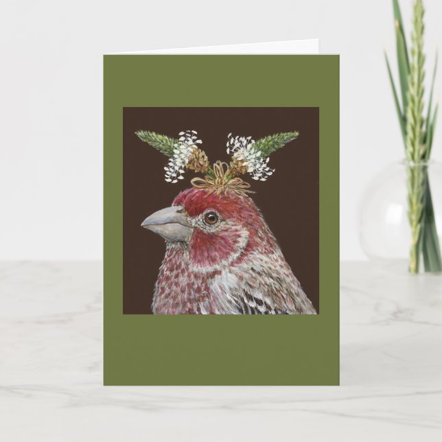 Edgar the house finch card (Front)