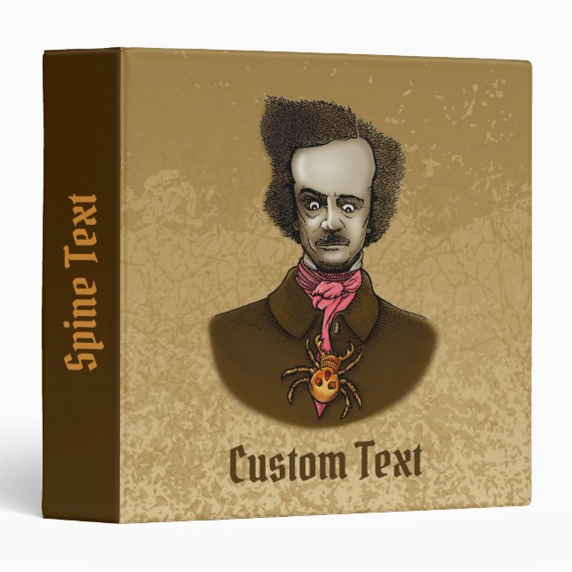 Edgar with Gold Bug 3 Ring Binder (Front/Spine)