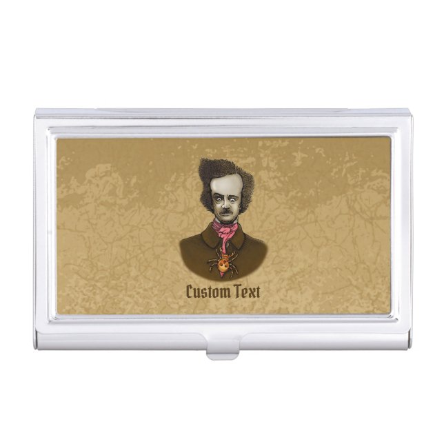 Edgar with Gold Bug Business Card Case (Front)