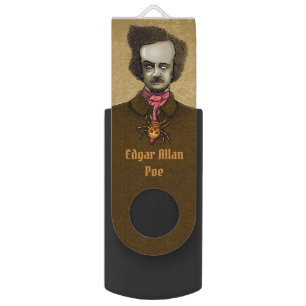 Edgar with Gold Bug Flash Drive