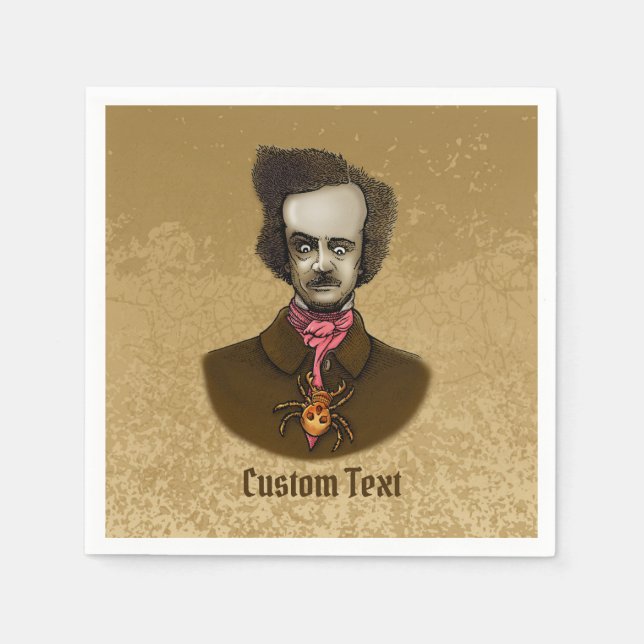 Edgar with Gold Bug Napkins (Front)