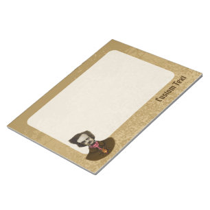 Edgar with Gold Bug Notepad