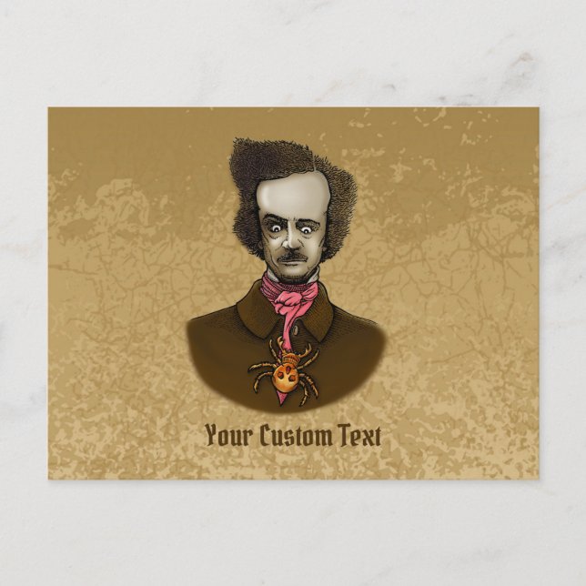 Edgar with Gold Bug Postcard (Front)