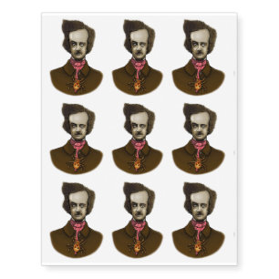 Edgar with Gold Bug Temporary Tattoos