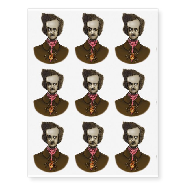 Edgar with Gold Bug Temporary Tattoos (Front)