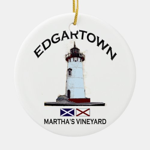 Edgartown Ceramic Ornament