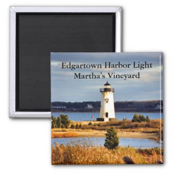 Edgartown Harbor Light  Massachusetts Magnet by LighthouseGuy at Zazzle