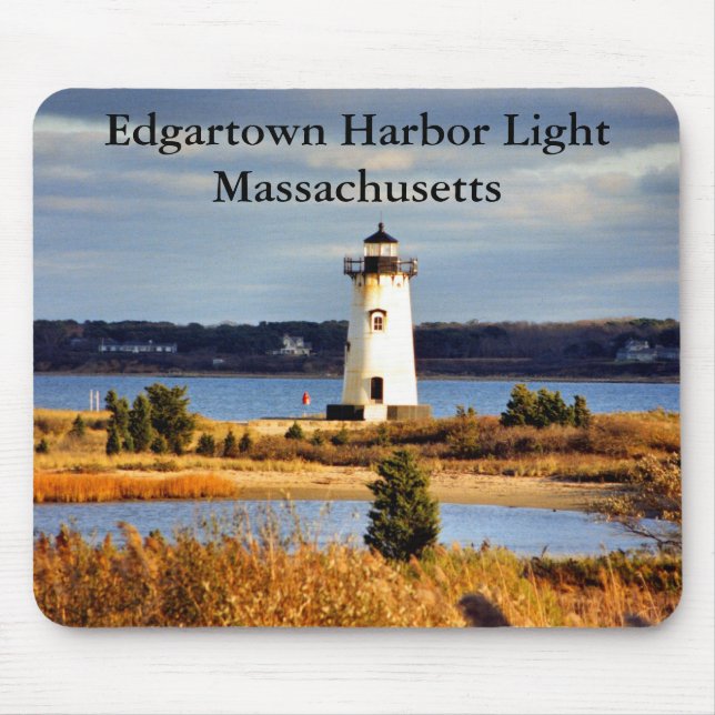 Edgartown Harbor Light, Massachusetts Mousepad (Front)