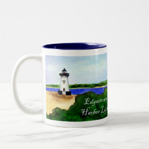 Edgartown Harbor Light Mug (Text)