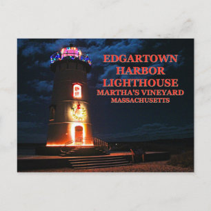 Edgartown Harbor Lighthous, Massachusetts Postcard