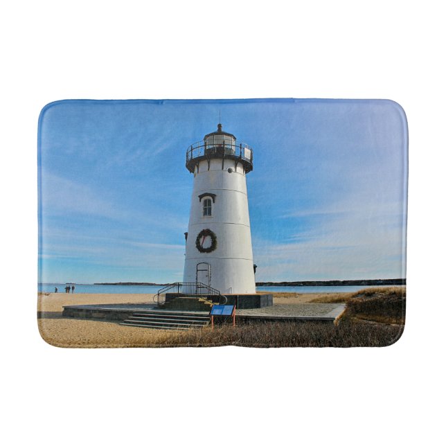 Edgartown Harbor Lighthouse, MA Bath Mat (Front)