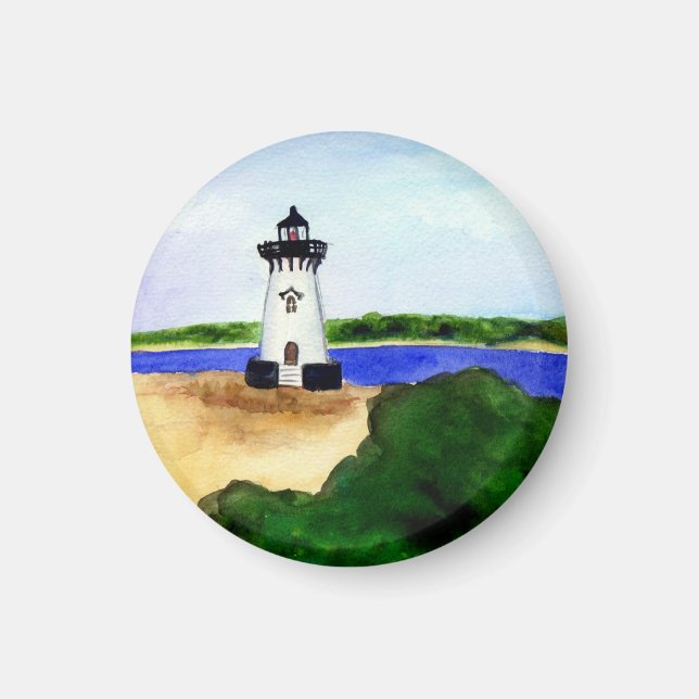 Edgartown Harbor Lighthouse Magnet Gifts (Front)