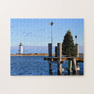 Edgartown Harbor Lighthouse, Martha's Vineyard MA Jigsaw Puzzle