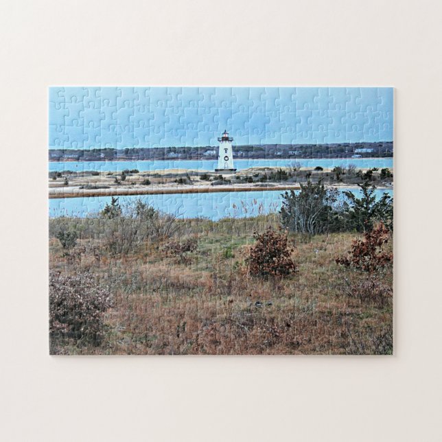 Edgartown Harbor Lighthouse, Martha's Vineyard MA Jigsaw Puzzle (Horizontal)