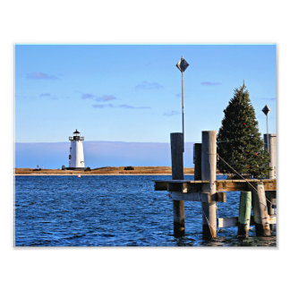 Edgartown Harbor Lighthouse, Martha's Vineyard MA Photo Print