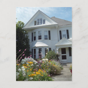 Edgartown Hotel Summer Garden Custom Postcard