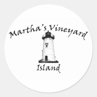 Edgartown Light Classic Round Sticker