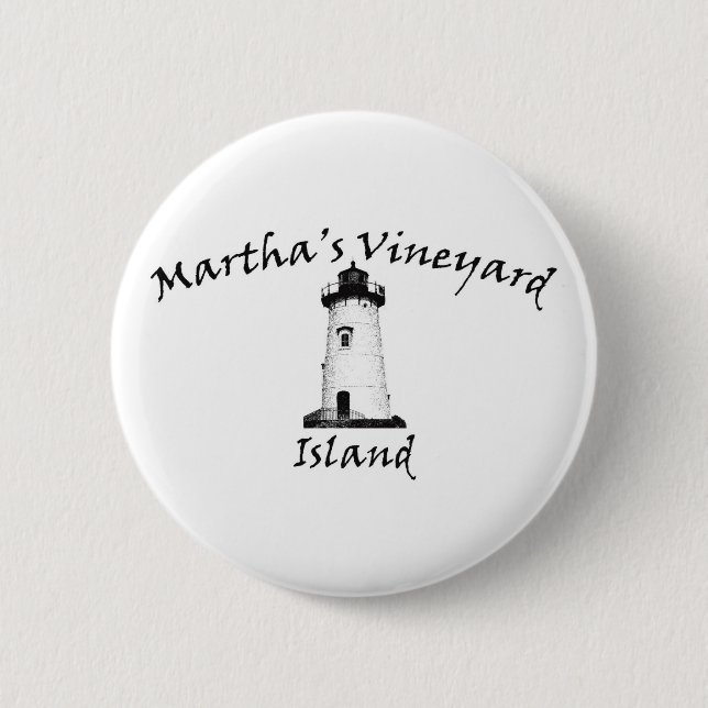 Edgartown Light Pinback Button (Front)