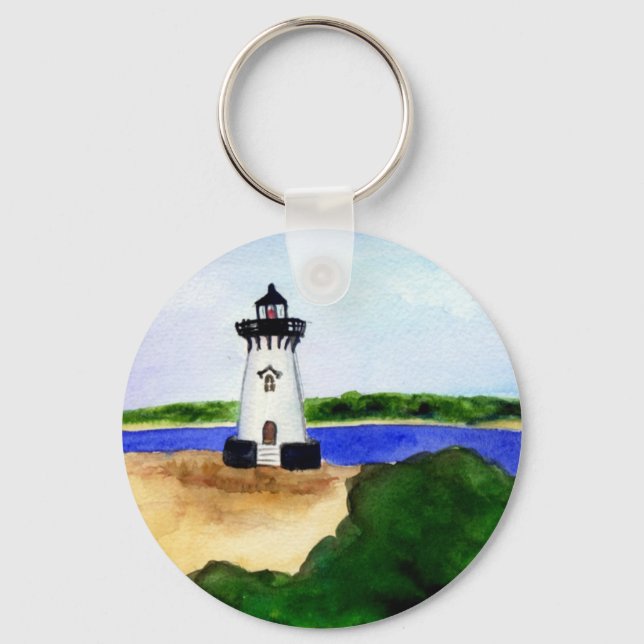 Edgartown Lighthouse Martha's Vineyard Keychains (Front)