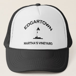 Edgartown MA - Lighthouse Design. Trucker Hat