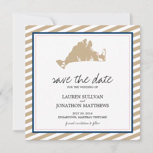 Edgartown Marthas Vineyard Wedding Save the Date