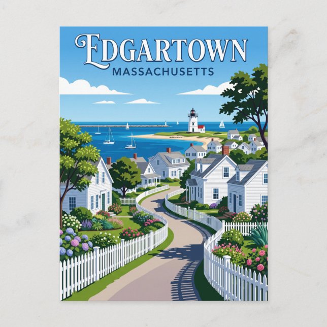 Edgartown USA Postcard (Front)