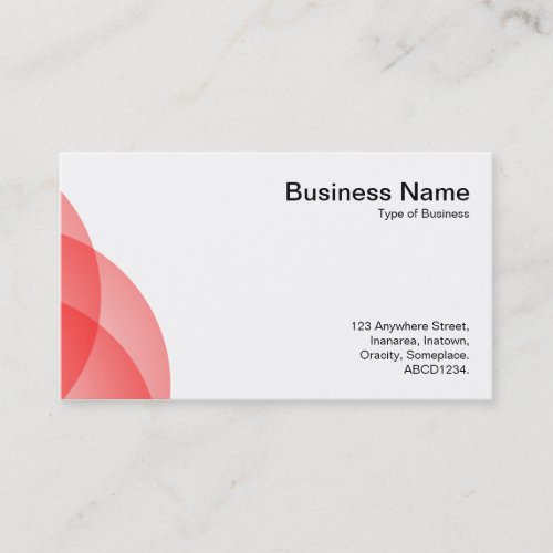 Edge Circles _ Tropical Pink Business Card